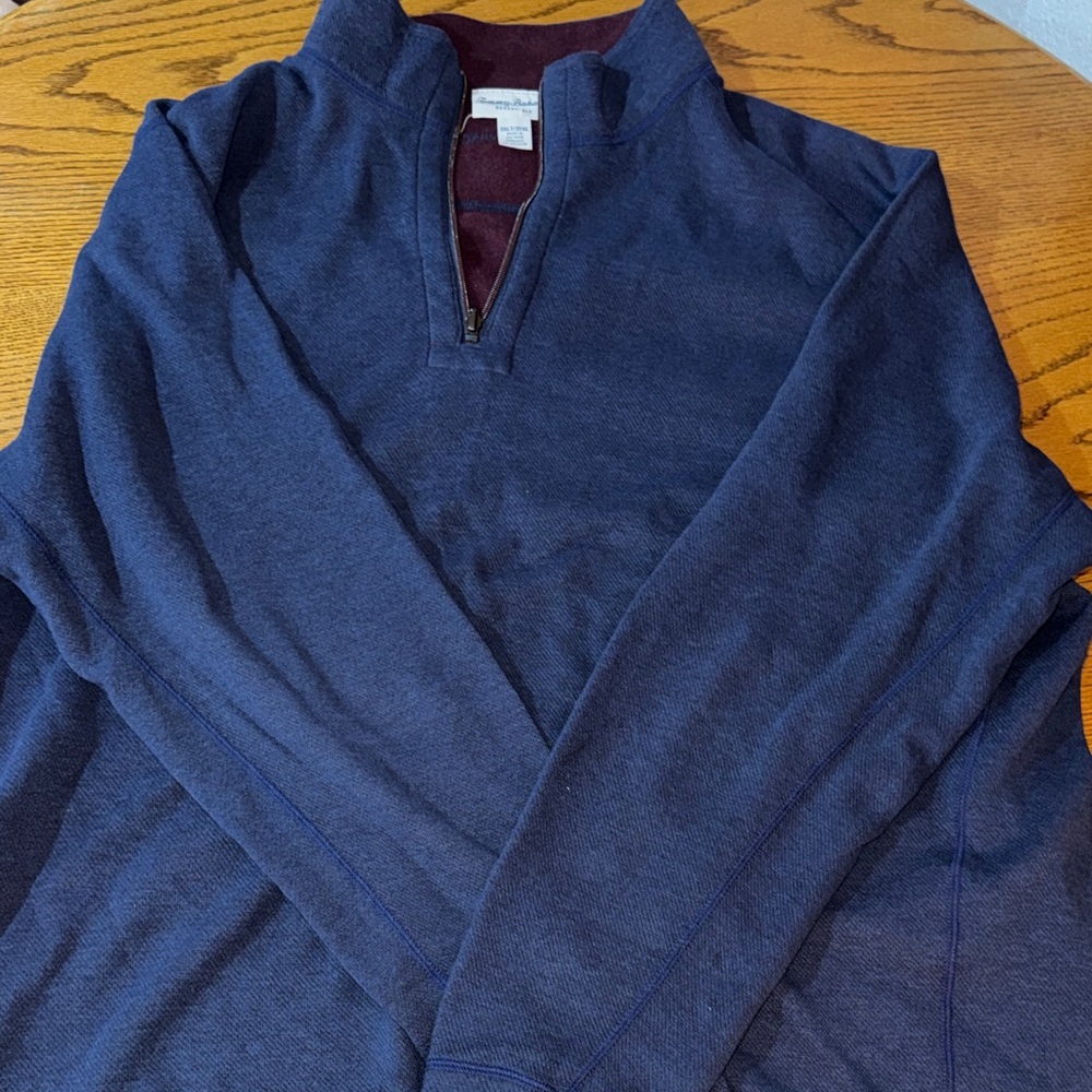 Tommy Bahama Men's reversible  Zip-Up Sweate